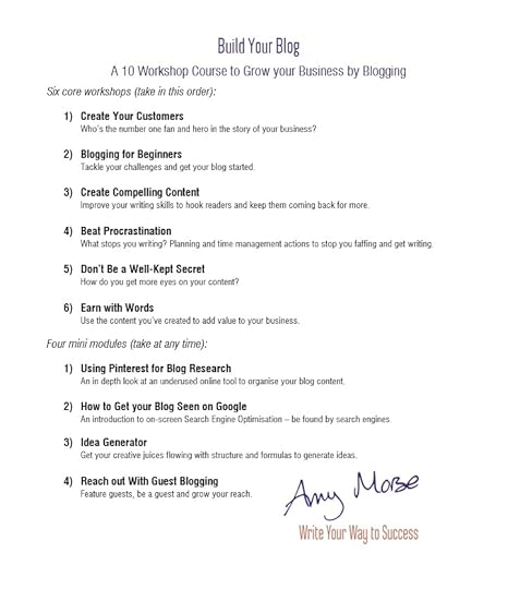 Build Your Blog eCourse Overview