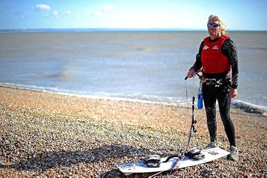 Richard Branson is an avid kite surfer