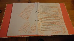 image of heavily edited manuscript