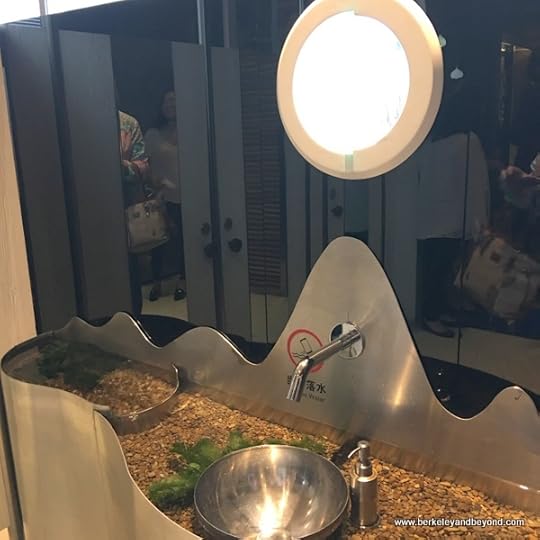 restroom sink at Ou Ceramic in Wenzhou, China