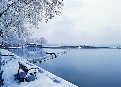 Broken Bridge in Snow. From Visiting Marco Polo's Favorite City in China