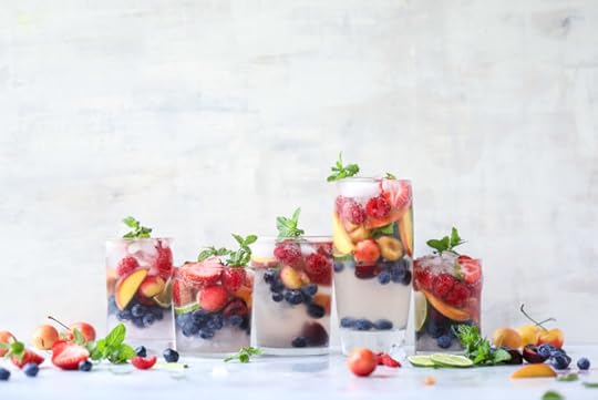 rainbow coconut water spritzers I howsweeteats.com