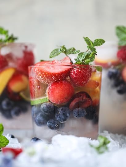 rainbow coconut water spritzers I howsweeteats.com