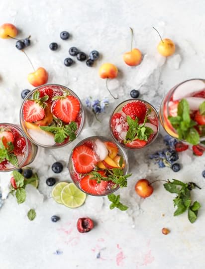 rainbow coconut water spritzers I howsweeteats.com