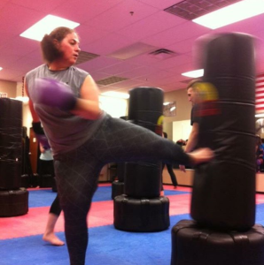 Danni Velasquez kickboxing