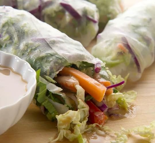 Pad Thai Spring Rolls from Sweet, Savory & Free