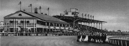 Thistledown racetrack in Cleveland with the ponies running.
