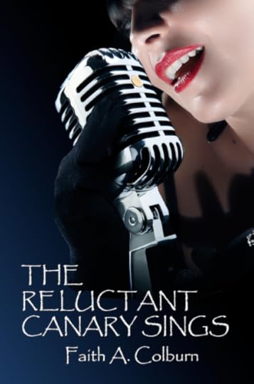 1930s big band singer, face and microphone.