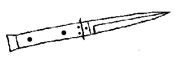 Drawing long, slender switchblade 