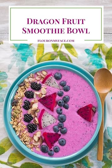 Dragon Fruit Smoothie Bowl Recipe via flouronmyface.com