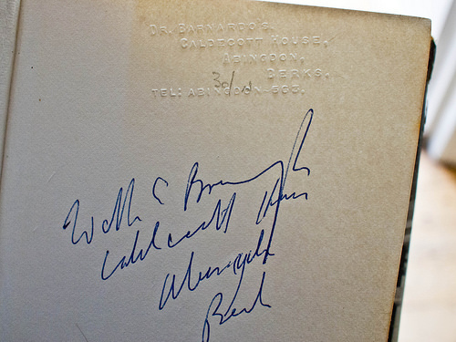 Banana Boy (1969) by Frank Norman - inscription including address of Abingdon Dr. Barnado's where this copy was presumably in the library