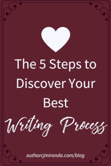 5 ways to discover your best writing process | a blog post at www.authorcjmiranda.com/blog