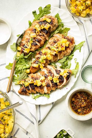 Sesame Ginger Grilled Chicken with Pineapple Salsa