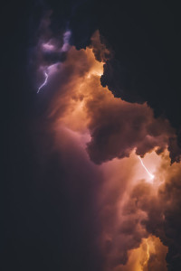 Lightening in Clouds