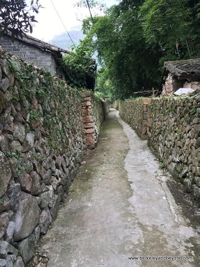 pathway in Dongyuan Printing Village in Pingyangkeng Township in Ruian City near Wenzhou, China
