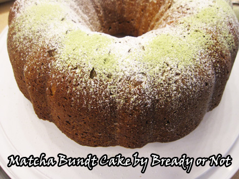 Bready or Not: Matcha Green Tea Bundt Cake 