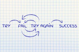 try, fail, try again, success: steps to reach your goals