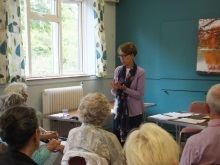 Pauline Rowson talking to Wordwrights Creative Writing Group