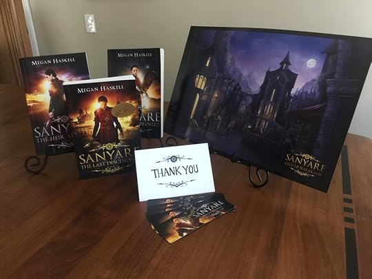 Okay...I'm not the best photographer in the world, but it's a pretty cool prize pack, if I do say so myself.