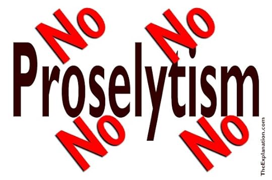 I would like you to understand right at the outset of Origin of the Universe--there is absolutely no intent at proselytism on behalf of the author.