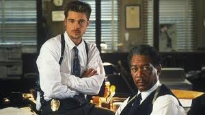 Brad Pitt and Morgan Freeman in