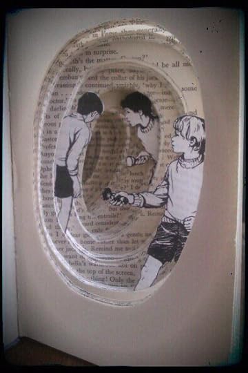 'Cave' Altered book by Katherine Johnso