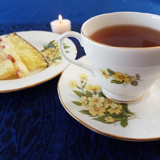 Earl Grey Editing, tea and cake, lamington cake