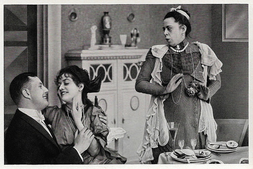 Bruno Kastner, Dorrit Weixler and Frida Richard in Dorittchens Vergnügungsreise (1916)