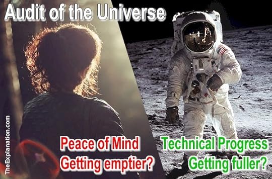 Our Audit of the Universe reveals that humankind's technical progress has been astronomic but their peace of mind has not followed.