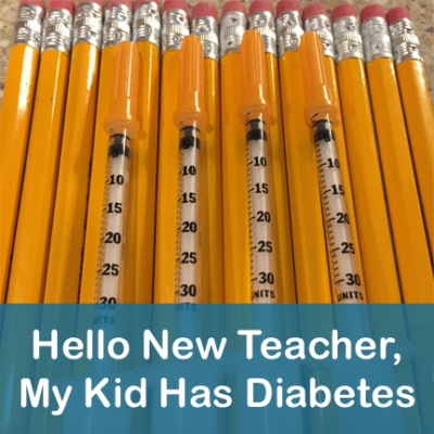 Diabetes at School New Teacher Letter