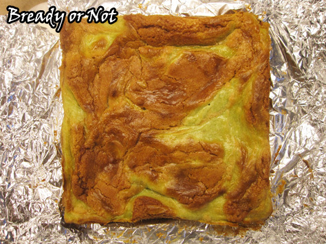 Bready or Not: Matcha Green Tea Cheesecake Bars 