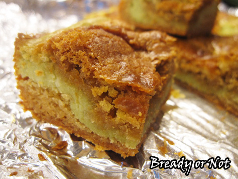 Bready or Not: Matcha Green Tea Cheesecake Bars 