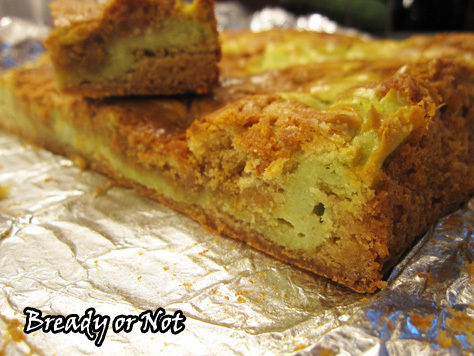 Bready or Not: Matcha Green Tea Cheesecake Bars 