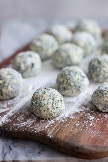 gnudi on a floured board