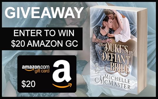 The Duke's Defiant Bride Giveaway Graphic