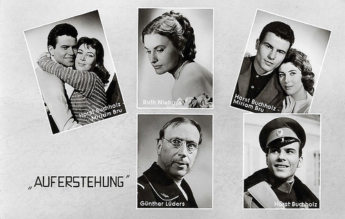 Horst Buchholz, Myriam Bru, Ruth Niehaus and Günther Lüders in Auferstehung (1958)