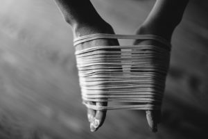 stretching rubber bands