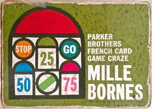 Vintage 1962. Collection. Jeu MILLE BORNES Parker. Français
