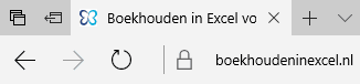 Veilige website boekhoudeninexcel.nl via Internet Explorer
