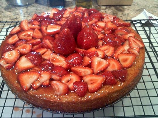 Mom's Almond Torte with Strawberries