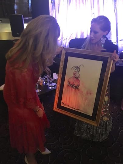 Estelle presents her Dior inspired painting