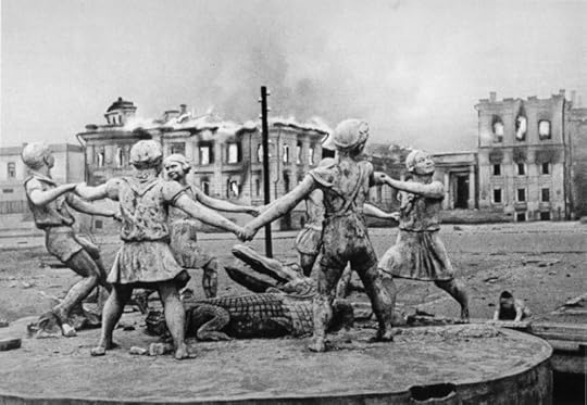 Children's Khorovod (Barmaley Fountain), Stalingrad, Russia, Aug 1942 (public domain via WW2 Database)