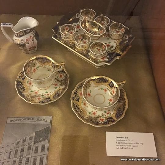 Imari china breakfast set at Merchant’s House Museum in NYC