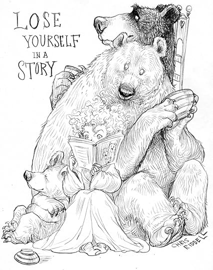 Drawing by Chris Riddell