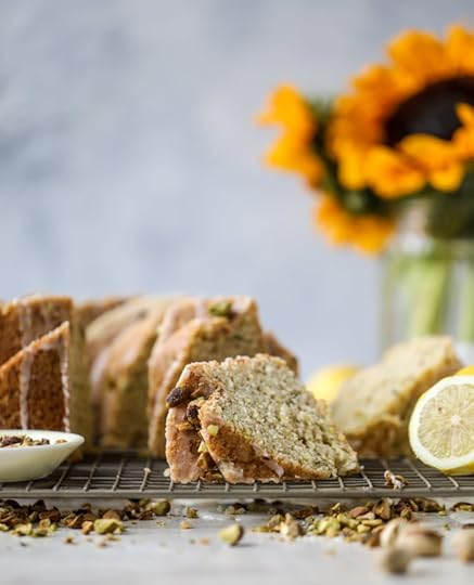 lemon pistachio zucchini cake I howsweeteats.com