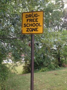 Silence of Drug Free School Zone, Photo by Stephen W. Hiemstra