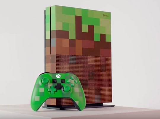 The console itself is obviously distinct. The 8-bit style is intentionally reminiscent of the block-by-block nature of