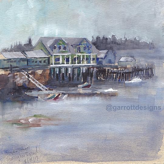 travel sketches, schooner, sailboat, art, Maine, maritime, watercolor, Stephen Taber, decor