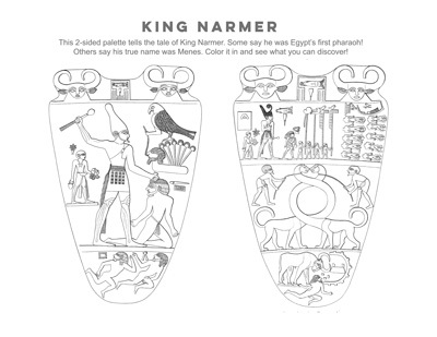 ng Narmer coloring page activity