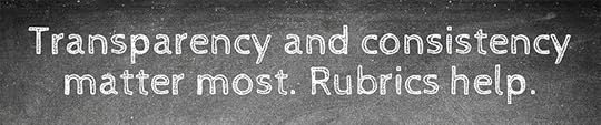 Transparency and consistency matter most. Rubrics help. teaching advice by Jennifer Hallock author of Sugar Sun steamy historical romance series. Serious history. Serious sex. Happily ever after.
